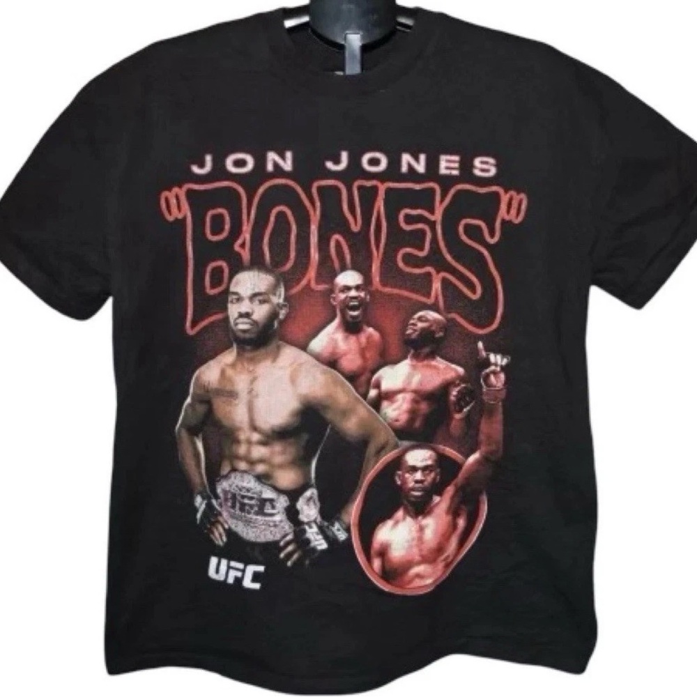 UFC Jon Bones Jones Black T Shirt Small VGUC